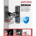 thumbnail image 4 of Heavy Duty Gate Latches 90 Degree Right Angle Barn Door Lock AntiTheft Sliding Door Lock Latch for Garden Luminous Black, 4 of 5