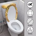 thumbnail image 3 of HELLHERO Lid Cover Set for Toilet with Fits All Toilet Shapes 2 Piece Toilet Lid Covers 17"x21" for Elastic Edge, 3 of 8