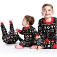 thumbnail image 2 of Conjunto de pijamas para el hogar para padres e hijos, Navidad europea y americana, familia, 2025, 2 of 5