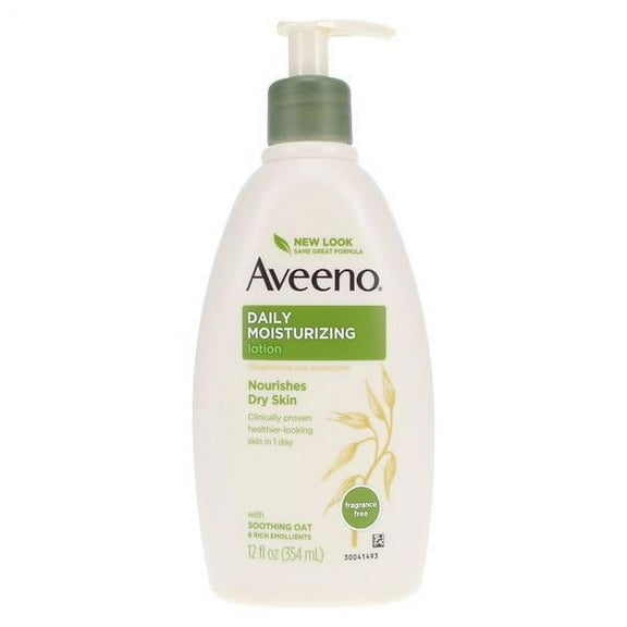 AVEENO Active Naturals Daily Moisturizing Lotion, Fragrance Free 12 oz (Pack of 2)