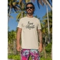 thumbnail image 2 of Buon Ferragosto Noir T-Shirt Men -Image by Shutterstock, Male 4X-Large, 2 of 4