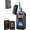 Black, variant on Voice Activated Gravity Sensing Controlled Dual Flame Lighter USB Rechargeable Windproof Refillable Visible Window Smart Plasma Arc Soft Jet Blaze Flame Torch Butane Lighters (Black)