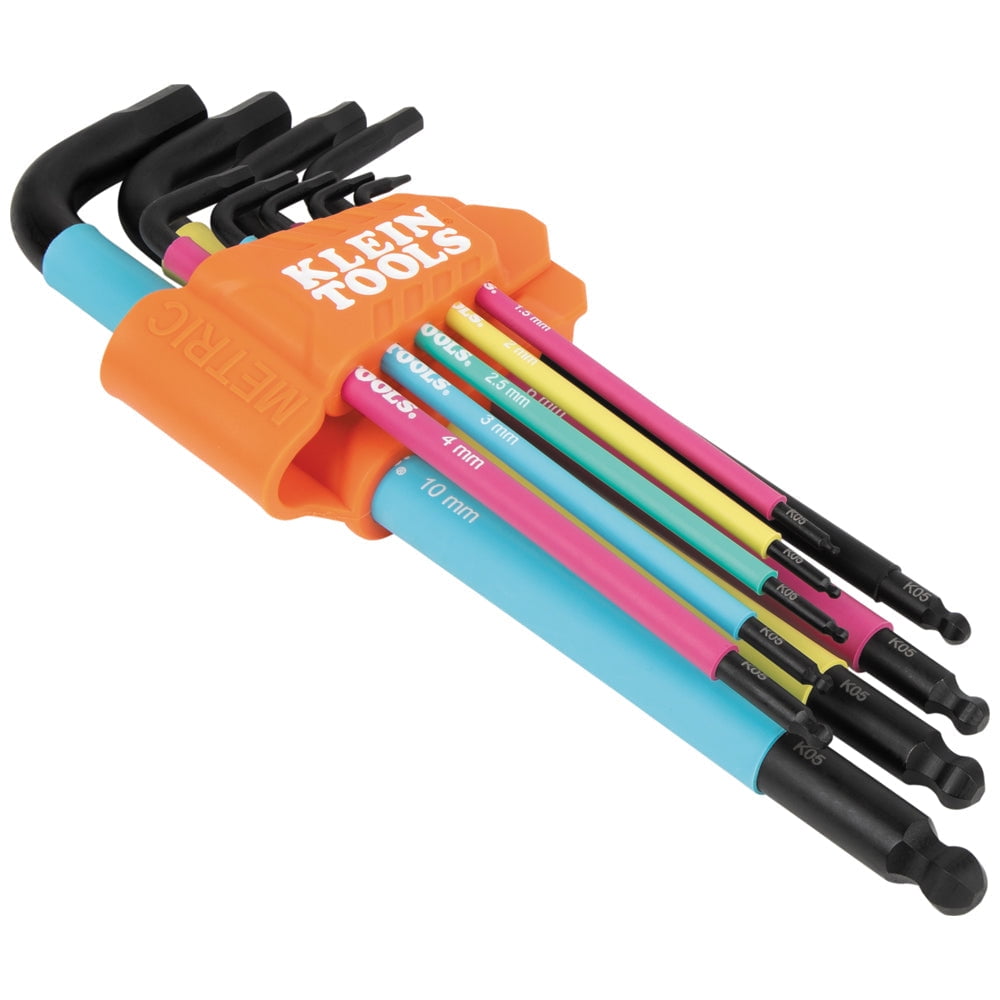 Klein Tools Metric Hex Key Set, 9 Piece