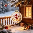 thumbnail image 5 of TACILIP Room Decor, 1PC Christmas Ornaments Balls Clear Santa Reindeer Snowman Hanging Baubles Christmas Tree Decorations For Xmas Holiday Party Home Decor, Holiday Gifts, 5 of 6