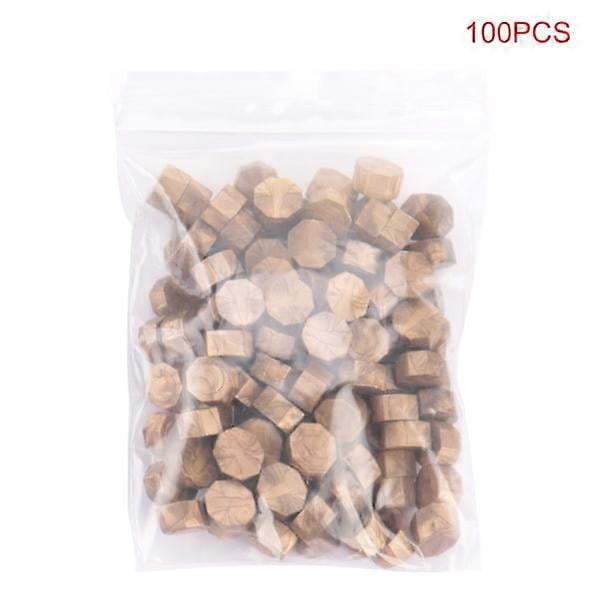 Bronze Octagon Sealing Wax Beads for Wedding Invitations, Retro Seal Stamp