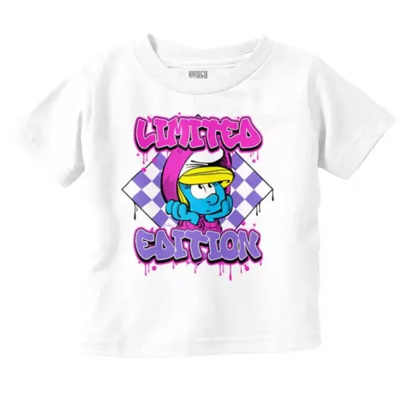 Cool Urban Smurfette Cartoon Limited Edition Toddler T Shirt TODDLER SHORT SLEEVE TEE BELLA CANVAS 3001T