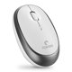 thumbnail image 2 of Ratón Inalámbrico de Plástico para Computadora con Receptor USB 1600DPI Ratones Ópticos Ergonómicos Operados por Batería para Navegación Web Computadora Portátil Blanco Plata Jumpingount EL005092-02B, 2 of 2