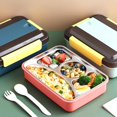 thumbnail image 3 of Boîte à Lunch Isolée en Acier Inoxydable Multi-Couches Conteneur Alimentaire Bento, 3 of 5
