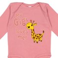 thumbnail image 4 of Inktastic My Gigi Loves Me- Cute Giraffe Boys or Girls Long Sleeve Baby Bodysuit, 4 of 5