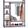 thumbnail image 3 of Tribesigns Free-Standing Closet Organizer,Heavy Duty Clothes Rack with 6 Shelves and Hanging Bar, Large Closet Storage System & Closet Garment Shelves, 3 of 6