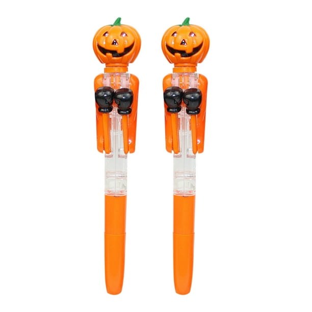 Bolígrafo Boxeo con Forma de Calabaza de Halloween, Divertido Juguete Antiestrés, Creativos Robots Boxeadores, Bolígrafo Novedoso, Decoración Bonita, Regalos de Fiesta, Halloween, Acción de Gracias,