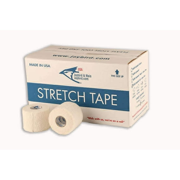 Jaybird & Mais LST Ruban Adhésif Extensible Léger (24 Rouleaux), Blanc