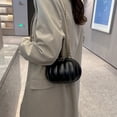 thumbnail image 1 of Bolso de hombro con cadena para mujer, bolso de mano informal de PU, pequeño bolso redondo, bolsos de Halloween, 1 of 7