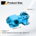 thumbnail image 2 of uxcell 25.4mm Bike Stem 7 Degree 50mm Aluminum Alloy Bicycle Handlebar Stem with Hex Wrench for Mountain Road Bike BMX MTB Cycling, Sand Lake Blue, 2 of 7