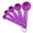 Purple, variant on 5 in 1 Silicone Kitchen Measuring Spoon Coffee Sugar Scoop Baking Cooking Tool Kitchen Measuring Tool Plastic Spoon Set With Scale 3 Colors Clever Treatment