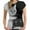 #2-Black, variant on Patlollav Womens Plus Size Fashion 3D Cat Print Casual T-Shirt Summer Short Sleeve O-Neck Blouse