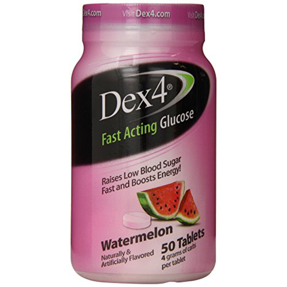 Dex4 Glucose Tablets, Watermelon, 50 Count