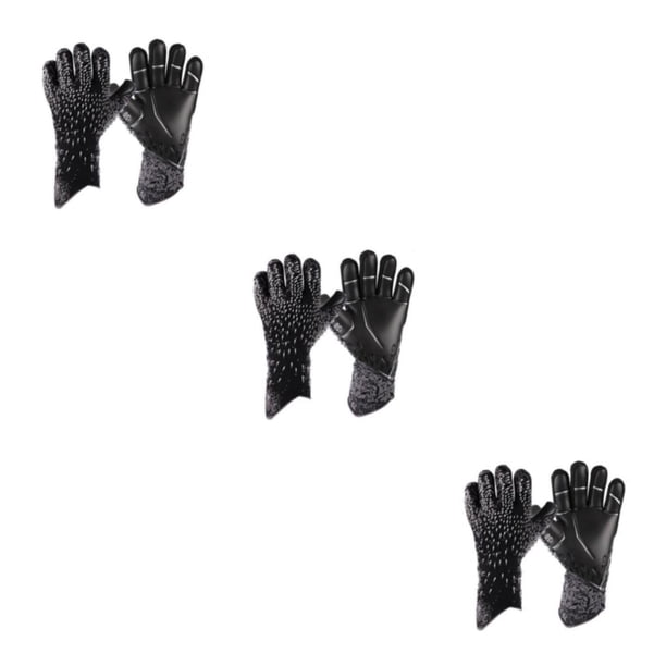 Greeniant Guantes de portero de fútbol para niños, niños, adultos, kit de portero, halcón adulto, antideslizante profesional, látex negro 9 Type1 NO1