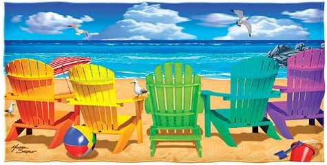 Dawhud Direct | Beach Chairs Super Soft Plush Cotton Beach Bath Pool Towel, 30' x 60'