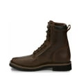 thumbnail image 3 of Justin Men's Pulley Lace-Up Work Boot Steel Toe Brown 6 EE  US, 3 of 7