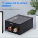 thumbnail image 2 of Digital To Analog Audio Converter 3 5mm Suitable For TV Audio Digital Coaxial Fiber Optic Analog Output Converter qym unisex, 2 of 2
