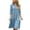 Sky Blue, variant on Levmjia Women's Dress V Neck Button Down Midi Dress 3/4 Sleeve Tiered Babydoll Dress Casual Loose Fit Summer Dresses with Pockets