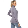 thumbnail image 3 of Uniexcosm Women Pullover Sweater Turtleneck Solid Sweaters for Female, 3 of 8
