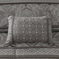 thumbnail image 3 of GDF Studio Luxury 7-Piece Jacquard Comforter Set with Decorative Pillows, King Size, Gray, 3 of 8