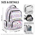 thumbnail image 7 of Yspwyqan School Backpack for Kids Teens, 17 Inch Multi-Pocket Bookbag, Fits 15.6 Laptop, Pastel Star Cream Cat Lightweight Daypack for Middle High School Back to School Gifts, 7 of 7