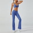thumbnail image 5 of DHFJKG High Waist Flare Yoga Pants Women Breathable V Cross Bootcut Bell Bottoms Trousers For Gym Workout, 5 of 6