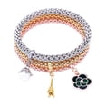 thumbnail image 2 of 3 pulseras multicapa con dijes únicos y retráctiles para graduación, fiestas informales, compromisos, mujeres, niñas, familias y parejas Pulsera de goteo, 2 of 4
