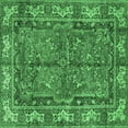 thumbnail image 1 of Ahgly Company Indoor Square Persian Emerald Green Traditional Area Rugs, 3' Square, 1 of 4