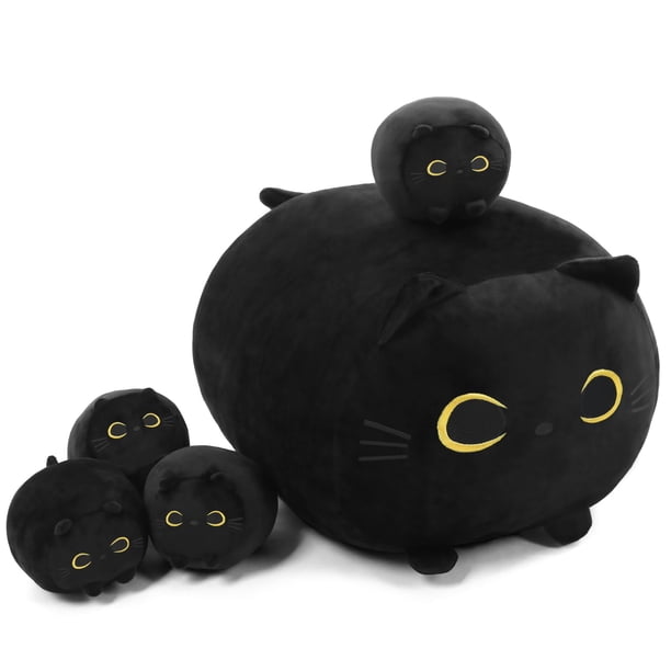 Peluche TOYSYM Black Cat con 4 juguetes de peluche para bebés