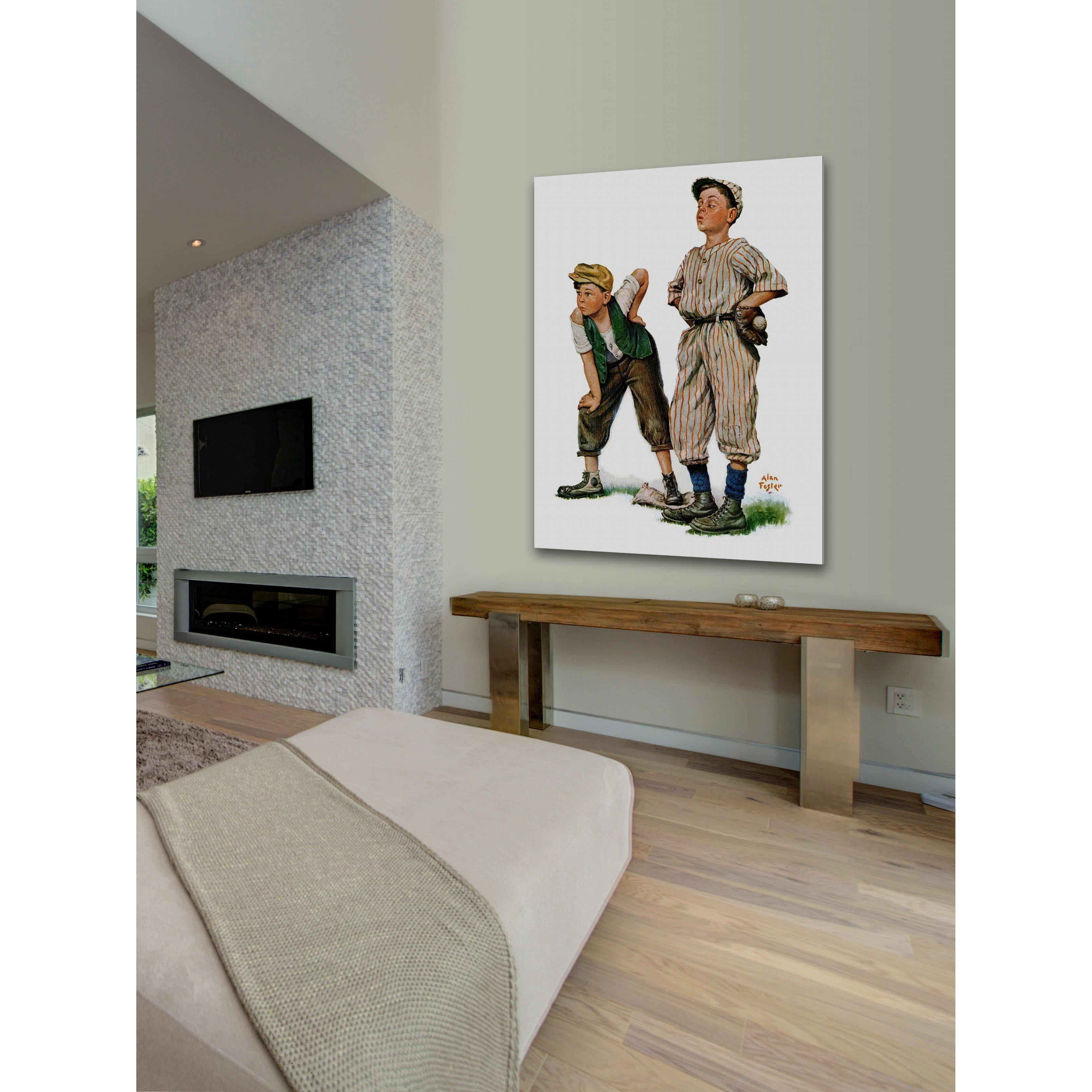 Marmont Hill Safe on Base by Alan Foster Painting Print on Canvas