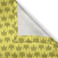 thumbnail image 4 of Ambesonne Royal Valance Pack of 2, Retro Crown Pictogram Pattern, 42"X18", Pastel Yellow Khaki, 4 of 5