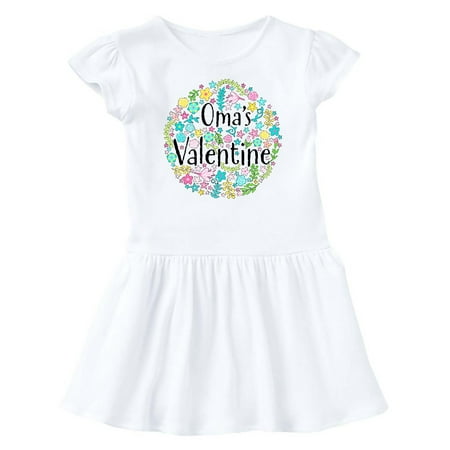 

Inktastic Oma s Valentine- Flower Circle Gift Baby Girl Dress