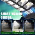 thumbnail image 5 of Super Bright Solar Street Lights, Upgraded 66000LM Ultra Bright Dusk to Dawn Motion Sensor Solar Lights with Remote Control, Security Wall Light Parking Lot Road Lamp for Garden Yard Patio, 5 of 6