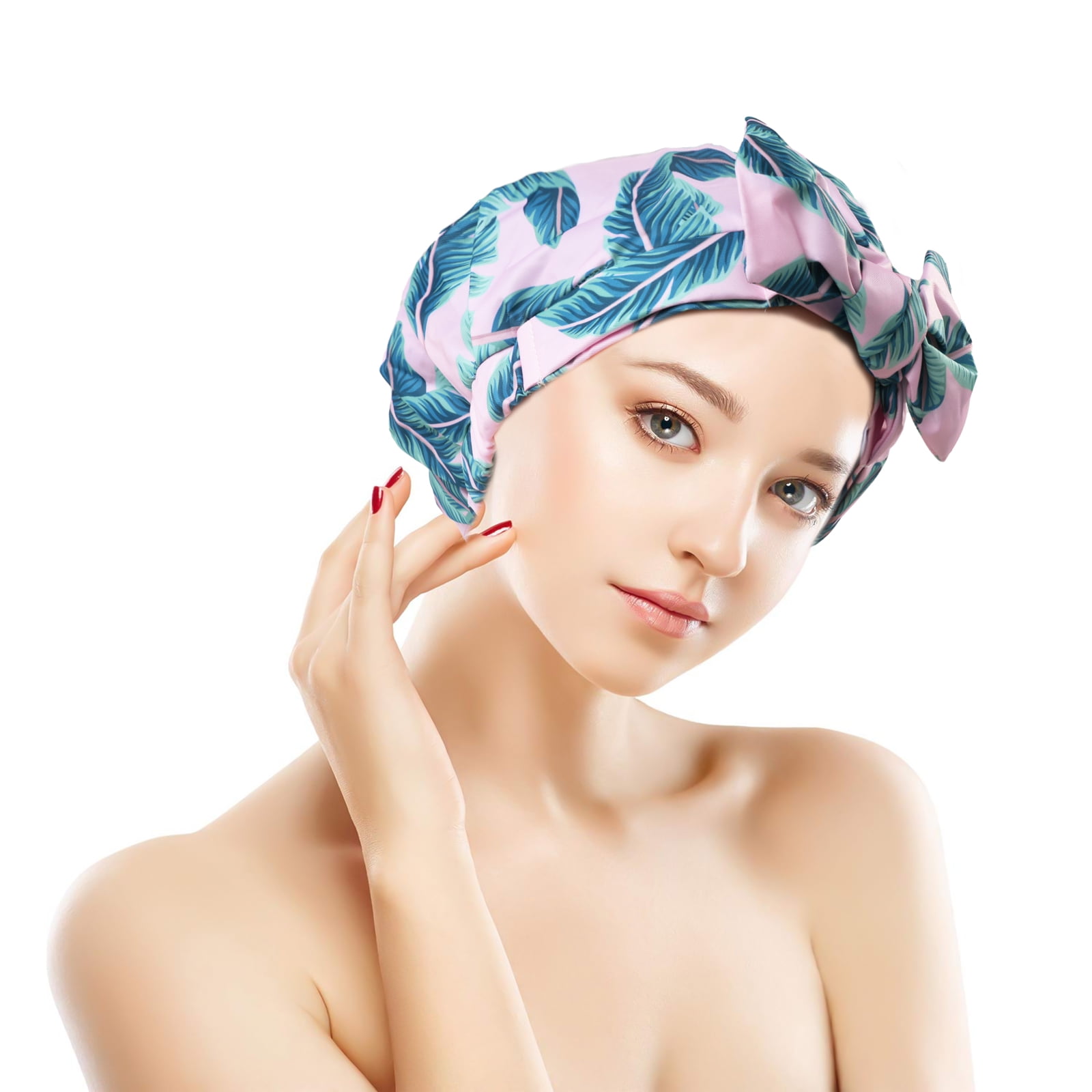 Shower Caps Extra Large, Shower Caps for Women, MoHern Luxury Travel