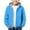 Sky Blue, variant on Coerni Boys Girls Sherpa Fleece Lined Hoodie Jacket Zip Up Thermal Jacket Winter Warm Outwear Coat Cozy Casual Hooded Sweatshirt