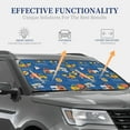 thumbnail image 4 of Windshield Sun Shade, Construction Vehicles Foldable Car Sun Shade Windshield for Front, 2 Pieces, 4 of 7