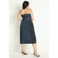 thumbnail image 3 of ELOQUII Women's Plus Size Strapless Denim Dress, 3 of 3
