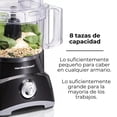 thumbnail image 4 of Procesador de Alimentos Hamilton Beach 8 Tazas 450W 2 Velocidades + Pulso, Disco Reversible, Acero Inoxidable Reacondicionado, 4 of 10