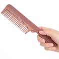 thumbnail image 3 of Peine de peluquería, sándalo, dientes finos y anchos, peine para el cabello de sándalo, peine para barba, diseño de precisión, 3 of 8