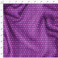 thumbnail image 4 of Soimoi Purple polyester Crepe Fabric Rabbit Animal Printed Fabric 1 Yard 52 Inch Wide, 4 of 6