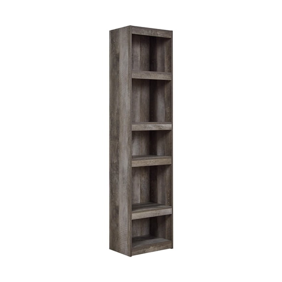 Signature Design by Ashley Wynnlow TV Pier Media Storage Tower with 4 Shelves, 72" Tall, Gray