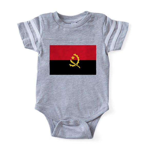 CafePress - Angola_S - Cute Infant Baby Football Bodysuit