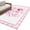 Pink, variant on Valentine's Day Area Rugs 4'x6', Washable Small Throw Rugs for Office Bathroom, Pink Bows Romantic Love Heart Checkered Indoor Outdoor Rug Non-Slip Low Pile Carpet Runner Reversible Floor Mats