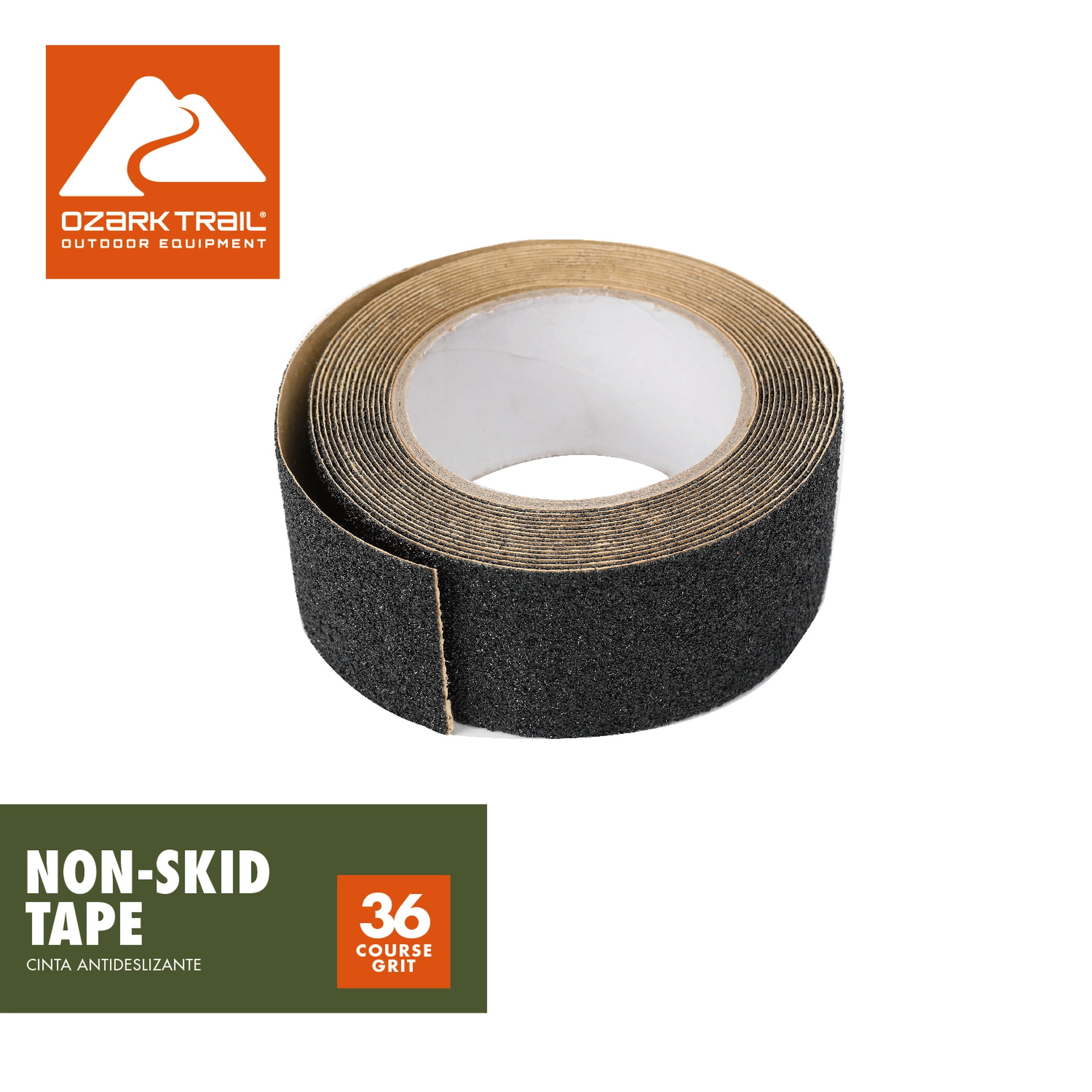 Ozark Trail Non-Skid Tape, 16 ft Roll, Slip-Resistant Grip for Stairs and Surfaces