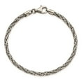 thumbnail image 3 of Auriga Fine Jewelry 925 Sterling Silver Antiqued Rope Bracelet 8inch for Women, 3 of 5