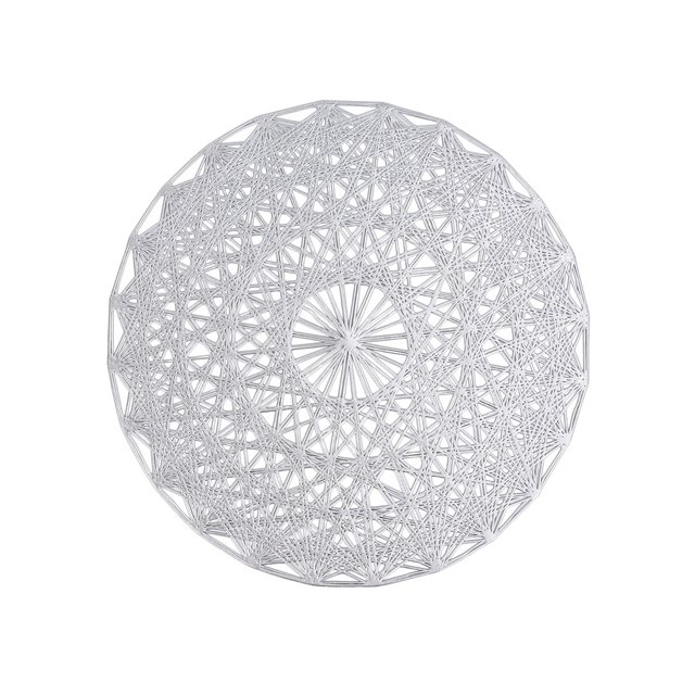 HEVIRGO 1PC Ronds Dessous de Verre Élégants Dessous de Verre avec la Conception Creuse Résistant à la Chaleur Sous-Verres de Protection de Table Sets de Table pour les Coussins de Bol de Cuisine